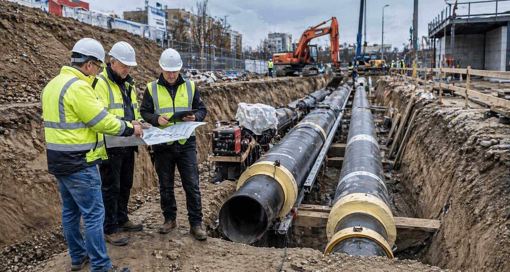 Supervision, supplier-side HVAC construction supervision, commissioning, and technical consulting